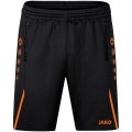 JAKO Trainingshose (Short) Challenge - Double-Stretch-Knit, Seitentaschen mit Reissverschluss - schwarz/orange Jungen